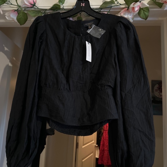 Current Air Cropped Sequin Blouse - Picture 7 of 10